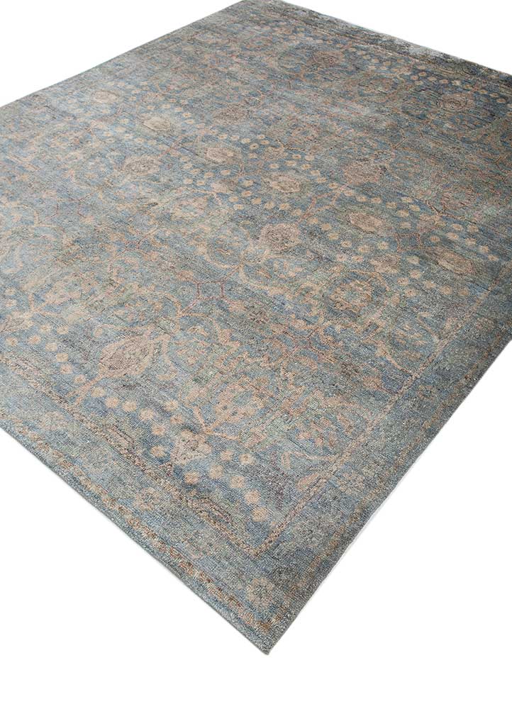 Designer Teppich - 300 x 240 cm - blau