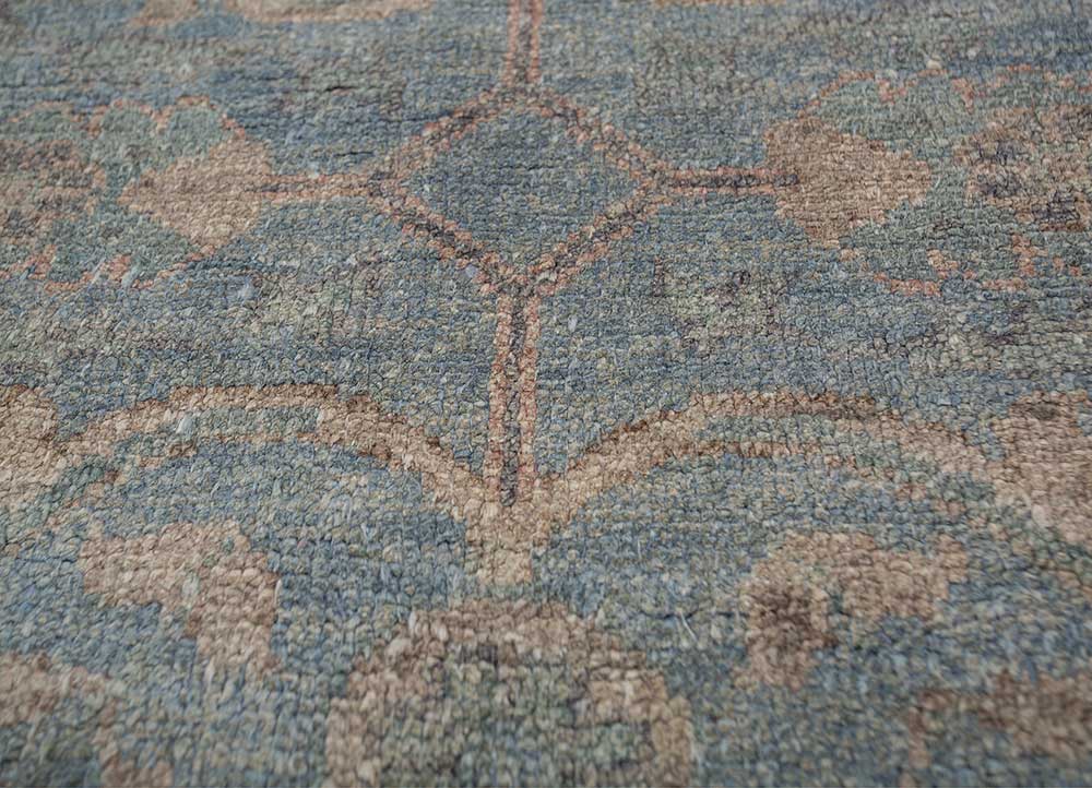 Designer Teppich - 300 x 240 cm - blau