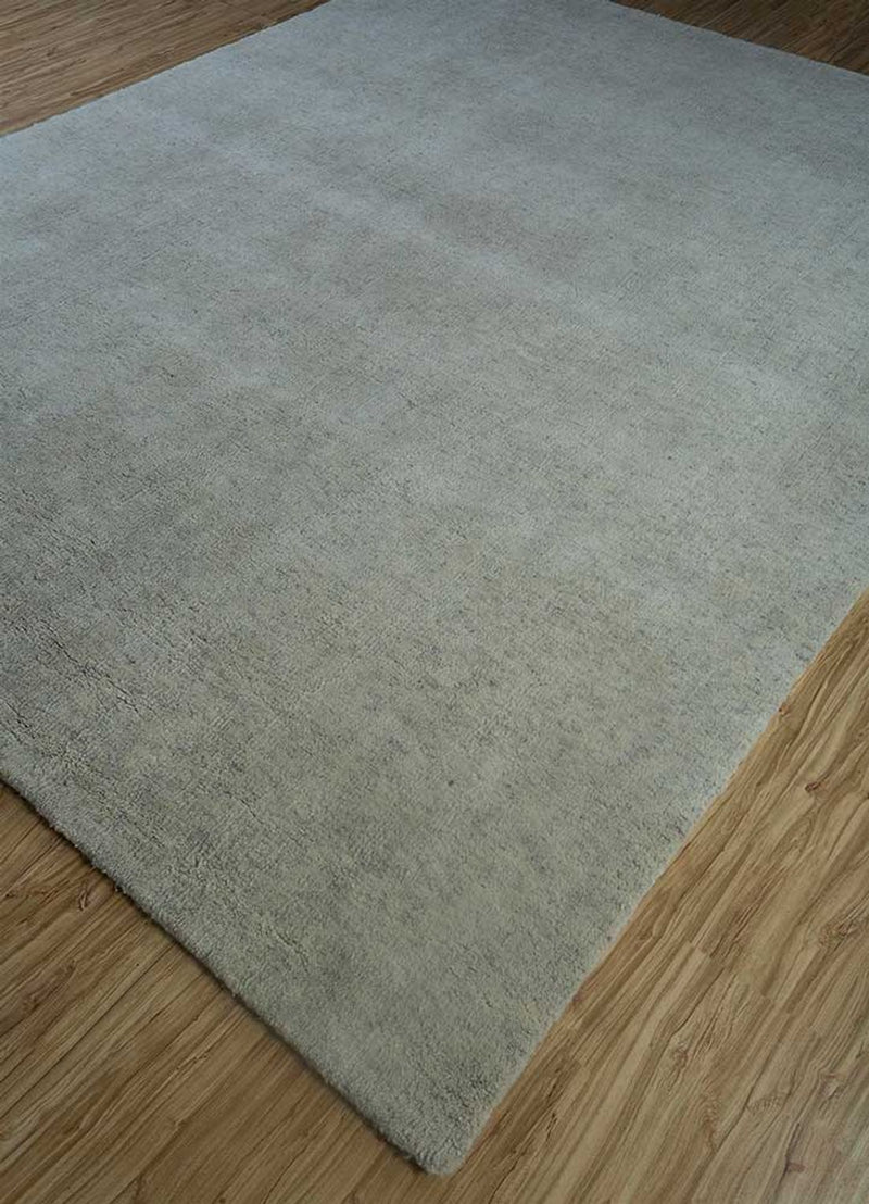 Wollteppich - 300 x 240 cm - grau