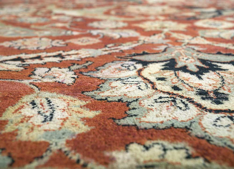 Wollteppich - 450 x 360 cm - orange