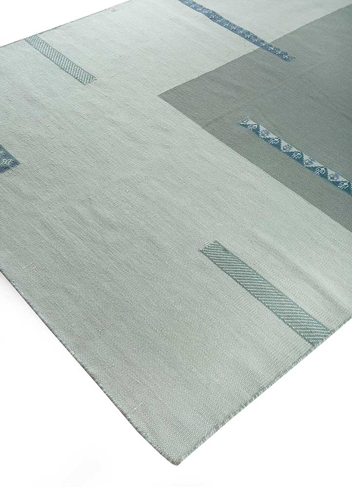 Wollteppich - 270 x 180 cm - türkis