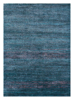 Wollteppich - 270 x 180 cm - dunkelblau