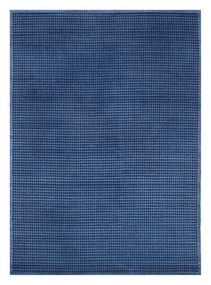 Wollteppich - 240 x 150 cm - dunkelblau