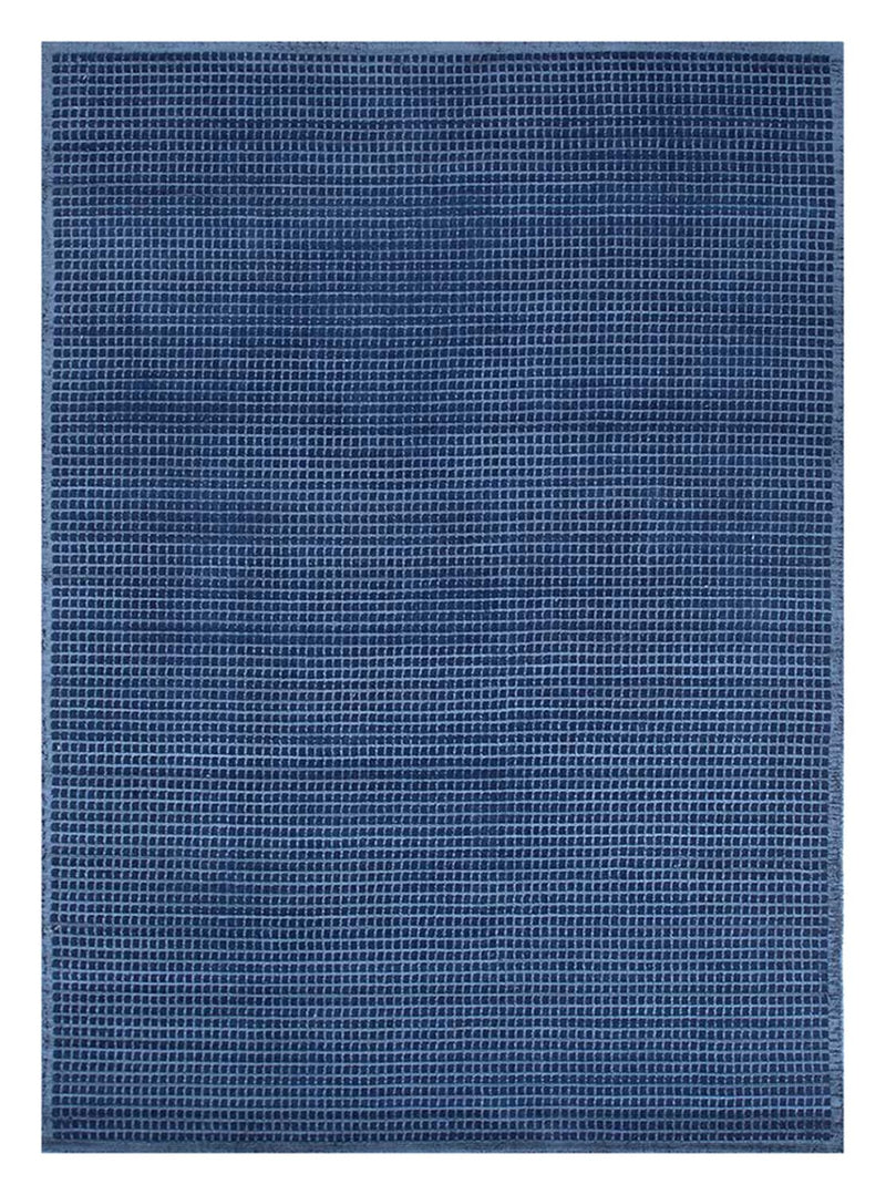 Wollteppich - 240 x 150 cm - dunkelblau