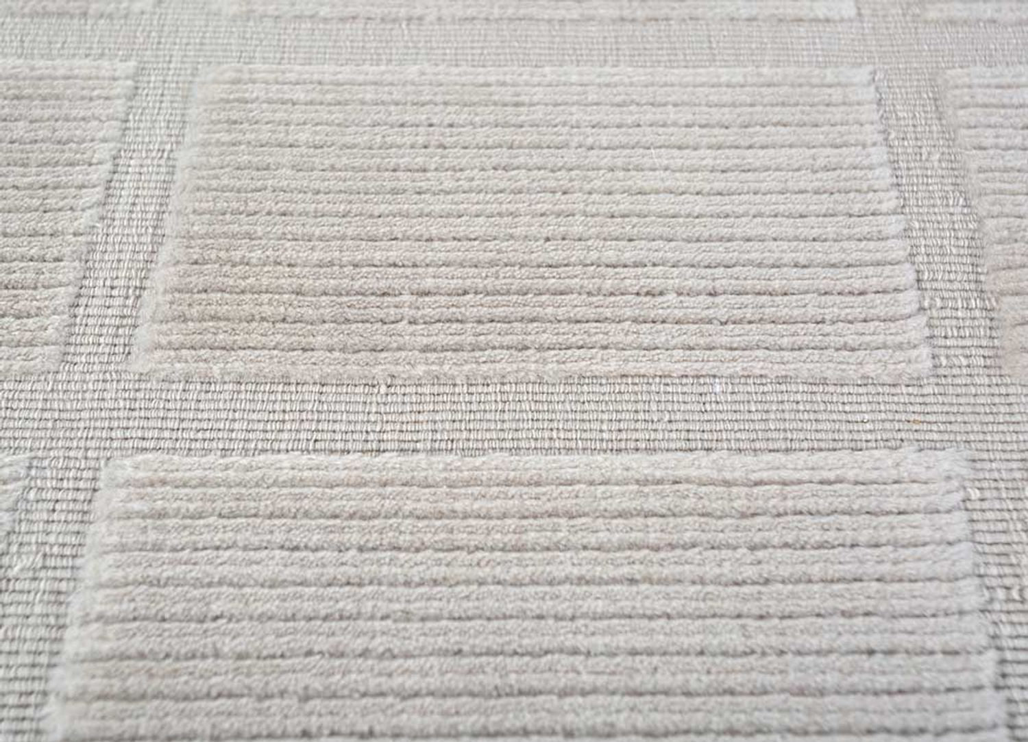Wollteppich - 270 x 180 cm - grau