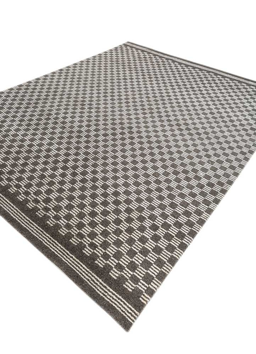 Teppich - 300 x 240 cm - schwarz-weiß