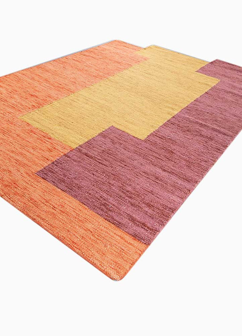 Wollteppich sonderform  - 270 x 180 cm - orange