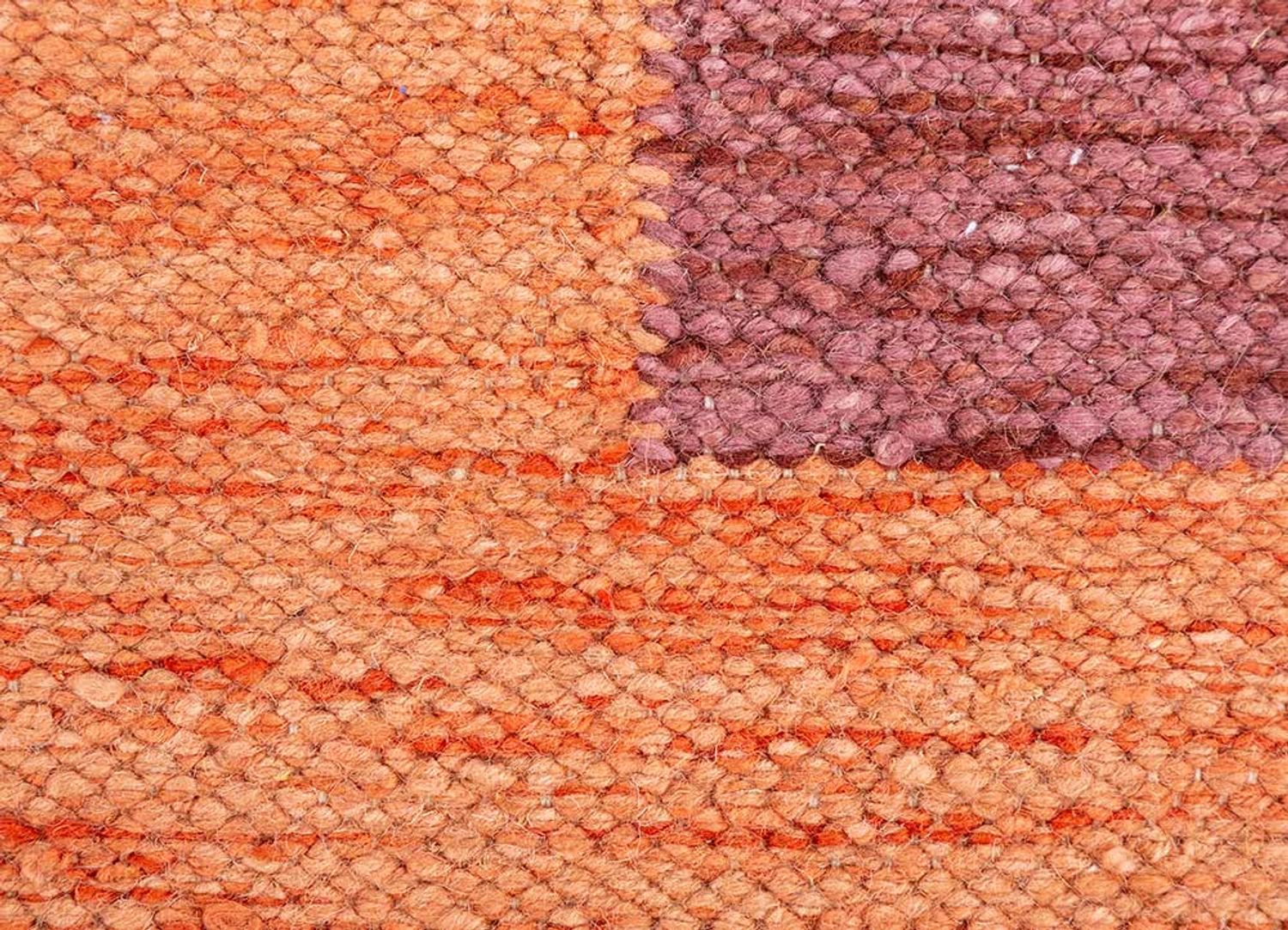 Wollteppich sonderform  - 270 x 180 cm - orange
