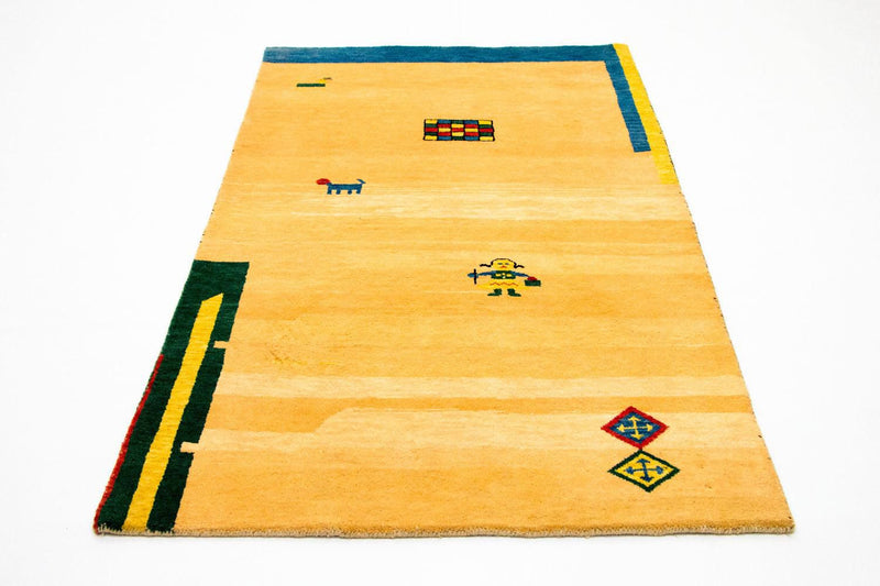 Gabbeh Teppich - Indus 193 x 121 cm - gold