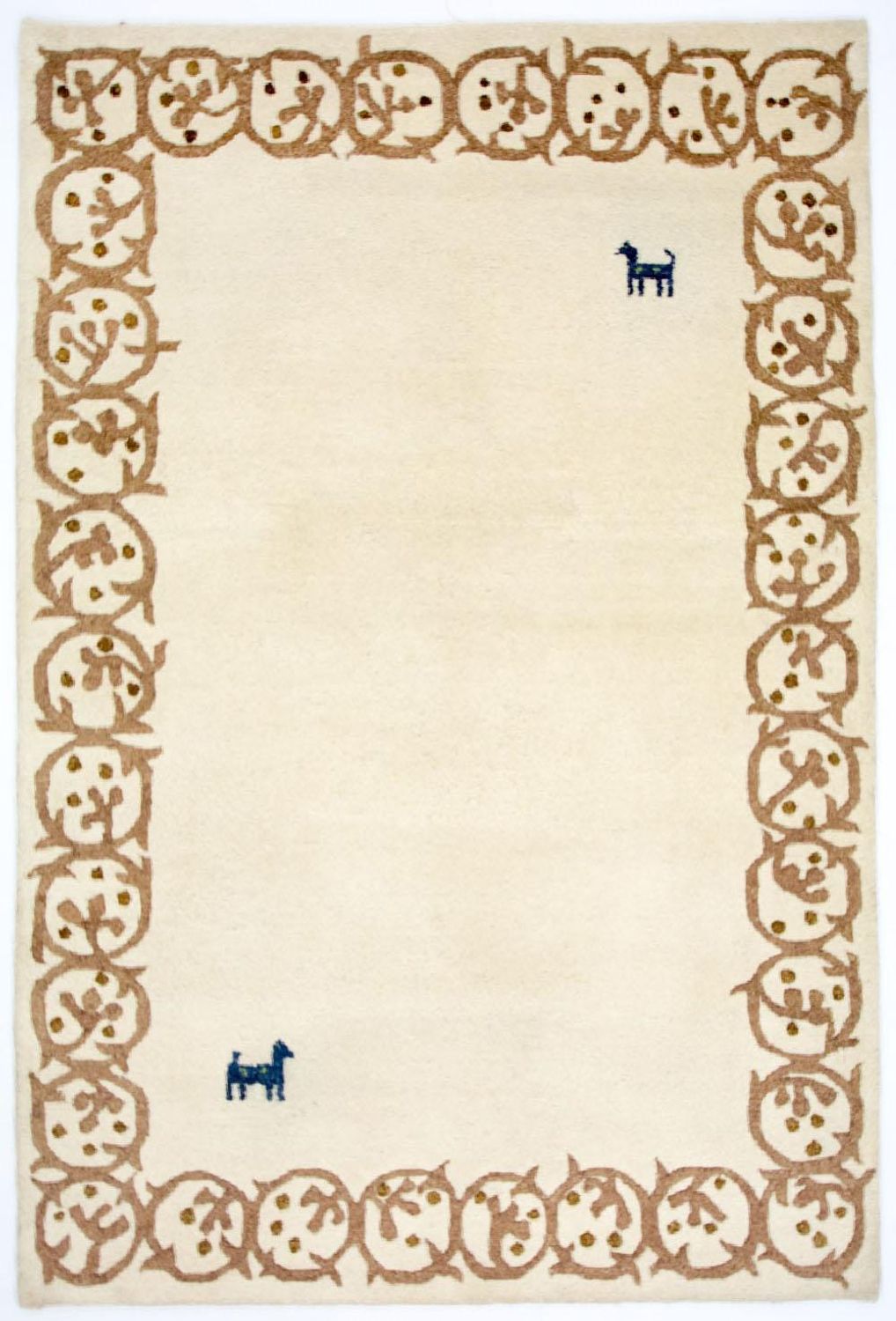 Gabbeh Teppich - Indus 228 x 155 cm - beige