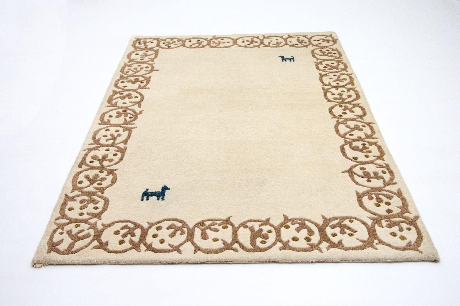 Gabbeh Teppich - Indus 228 x 155 cm - beige