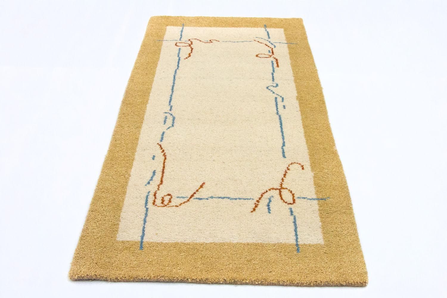 Gabbeh Teppich - Indus 140 x 70 cm - beige