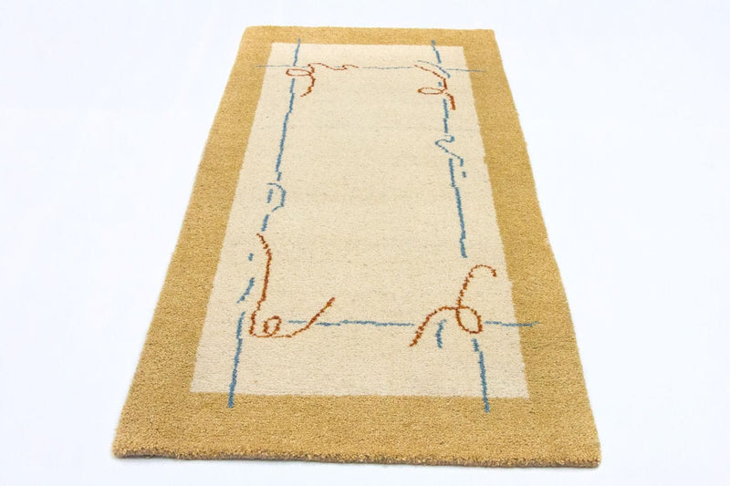 Gabbeh Teppich - Indus 140 x 70 cm - beige