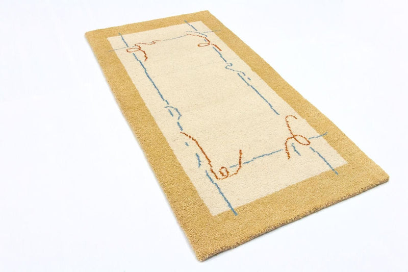 Gabbeh Teppich - Indus 140 x 70 cm - beige