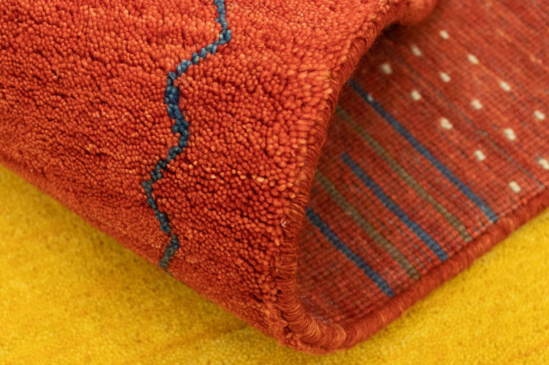 Gabbeh Teppich - Indus 180 x 120 cm - gold