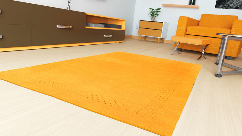 Gabbeh Teppich - Indus 300 x 250 cm - gold