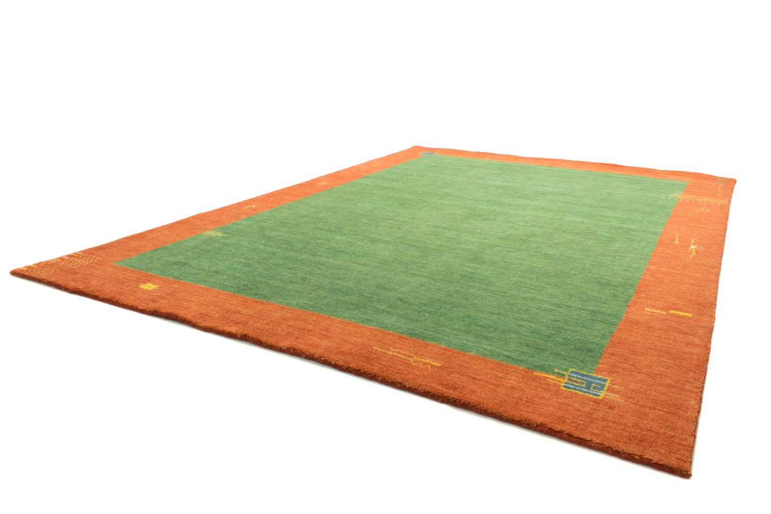 Gabbeh Teppich - Indus 300 x 250 cm - grün