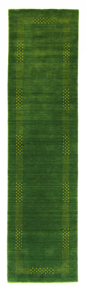 Gabbeh Teppich - Indus 200 x 80 cm - grün