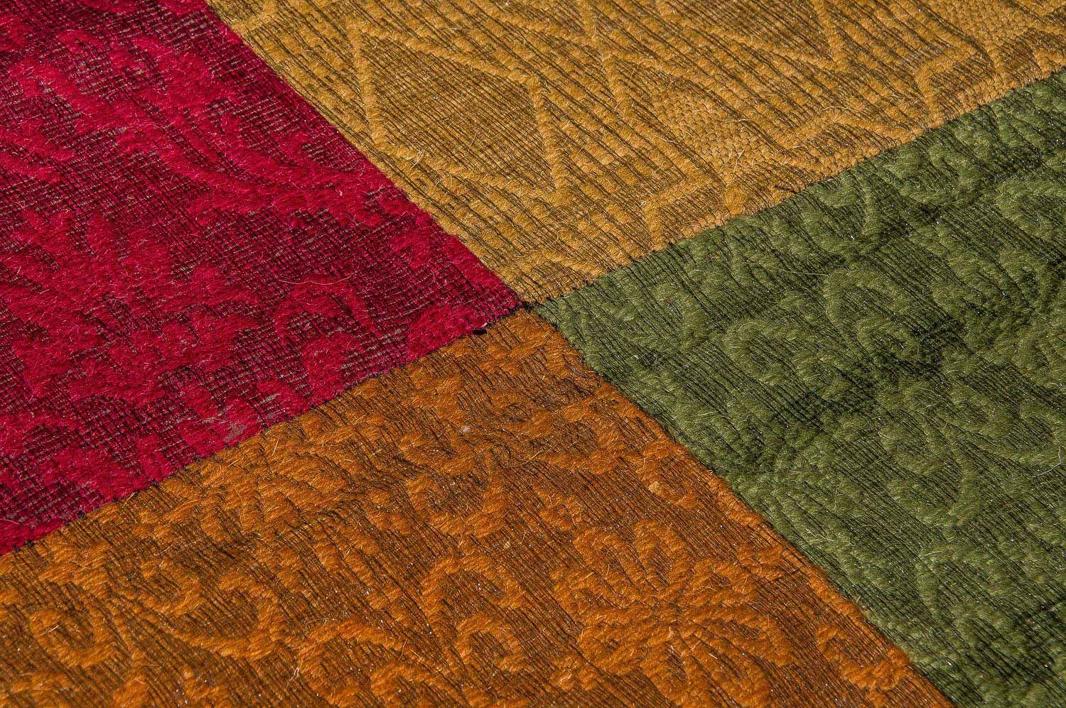 Patchwork Teppich 300 x 200 cm Teppich Wohnzimmer