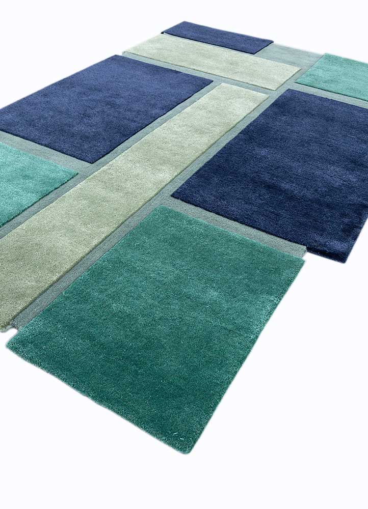 Wollteppich sonderform  - 235 x 158 cm - mehrfarbig