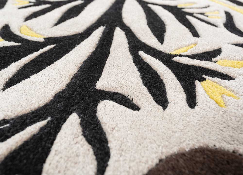 Kinderteppich sonderform  - 215 x 90 cm - schwarz-weiß