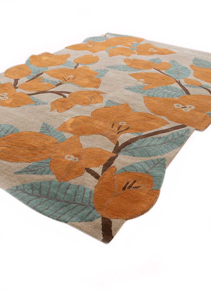 Wollteppich sonderform  - 270 x 180 cm - gold