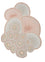 Wollteppich sonderform  - 240 x 180 cm - beige