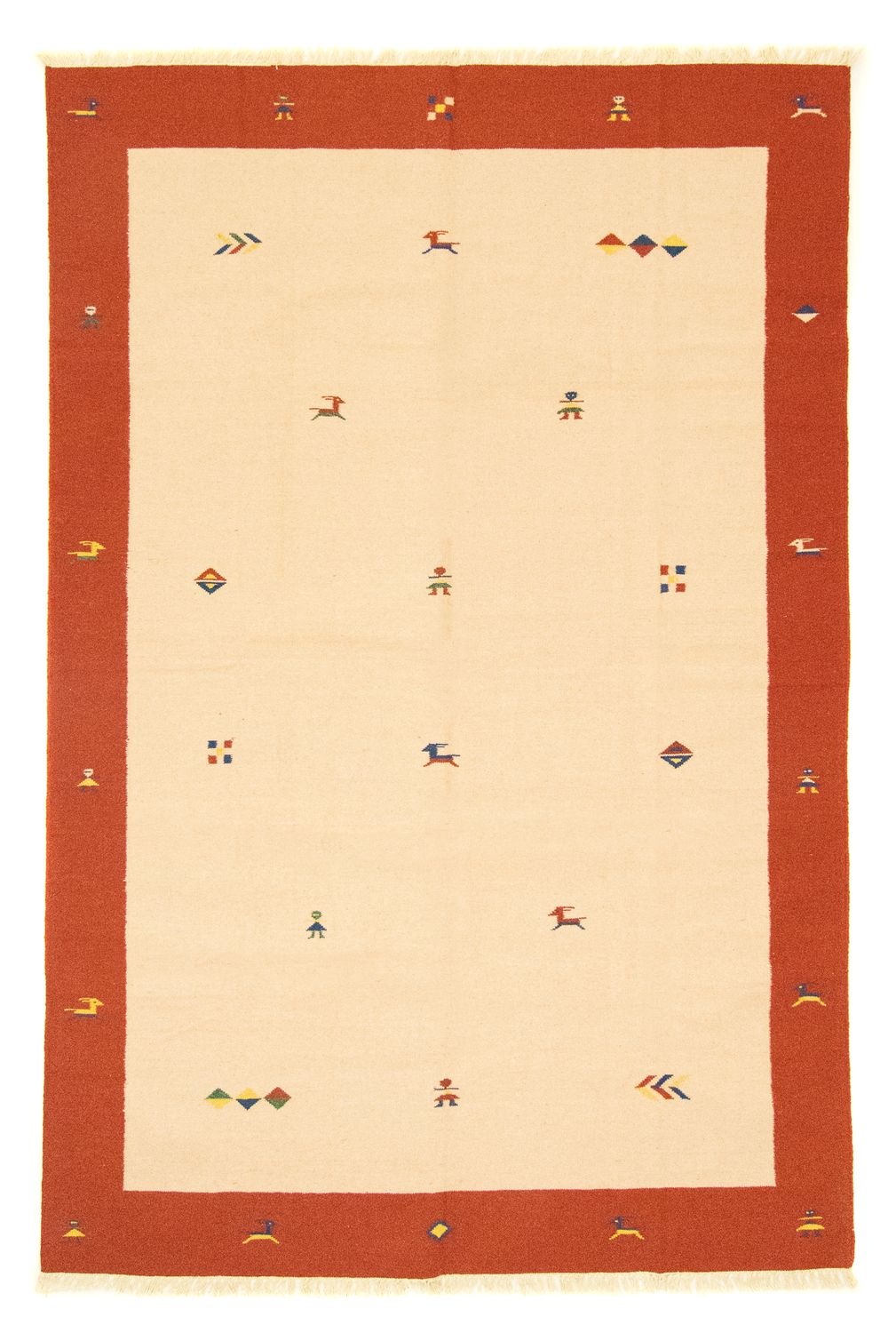 Kelim Teppich - Trendy 300 x 200 cm - beige