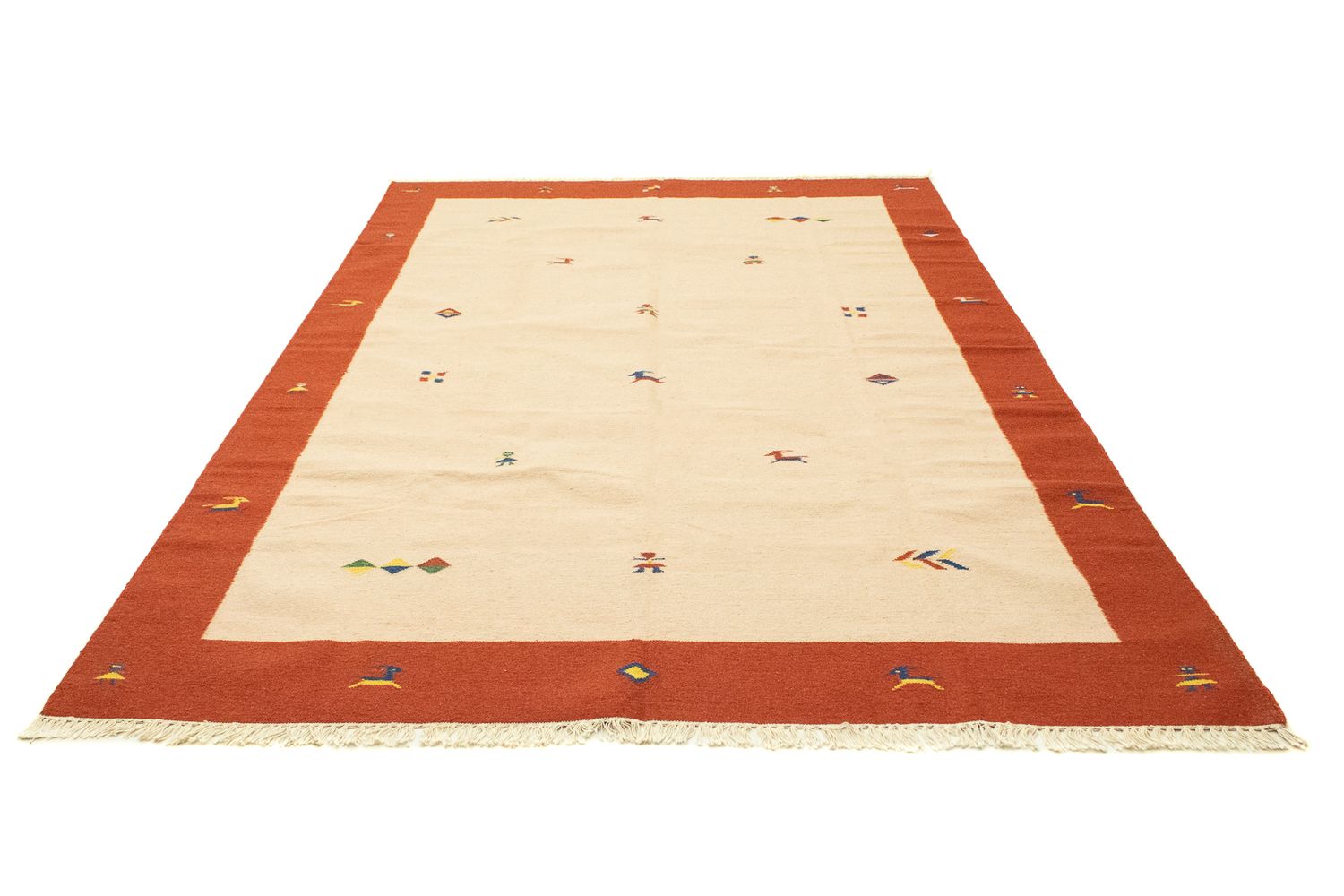 Kelim Teppich - Trendy 300 x 200 cm - beige