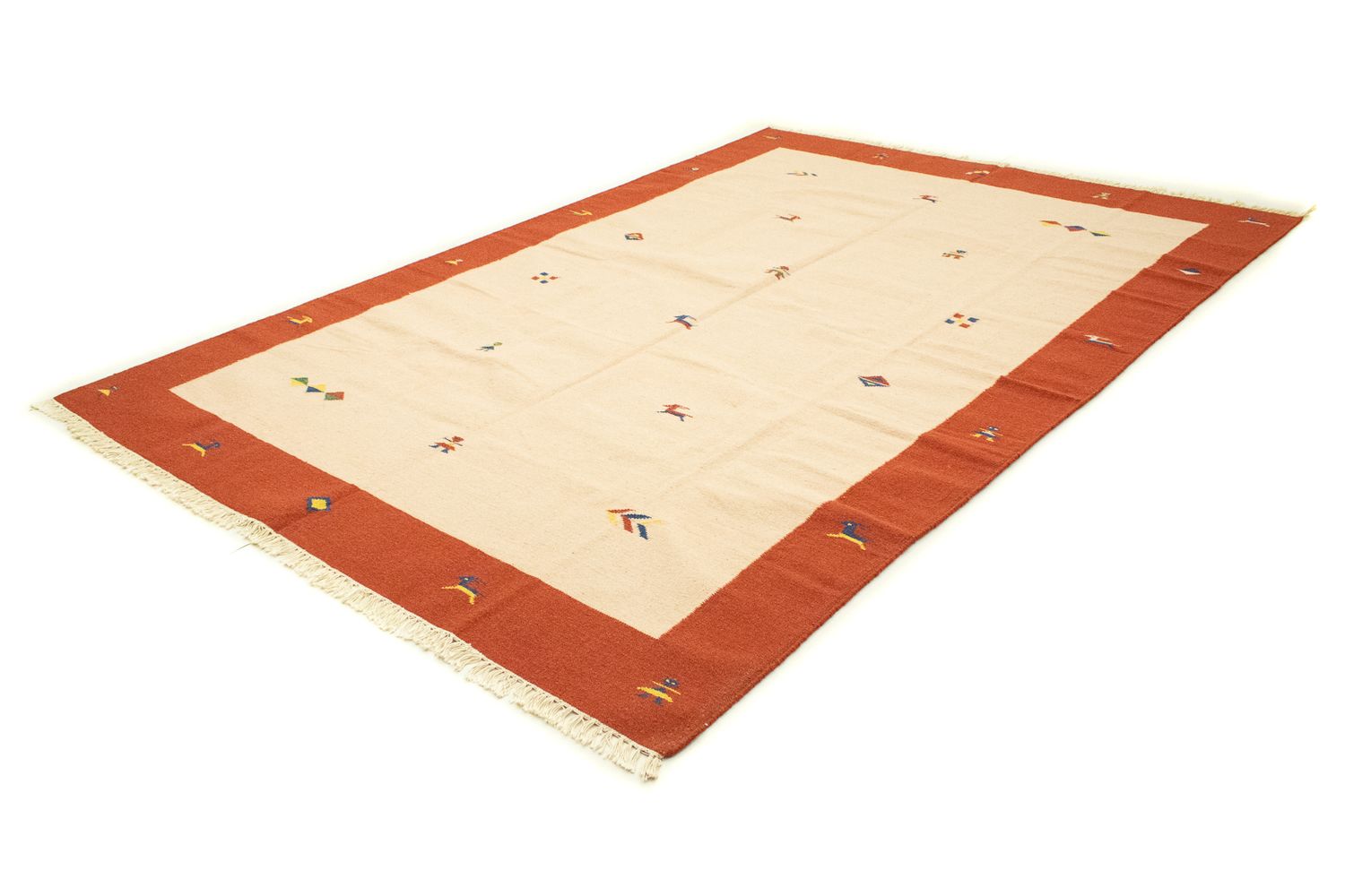 Kelim Teppich - Trendy 300 x 200 cm - beige