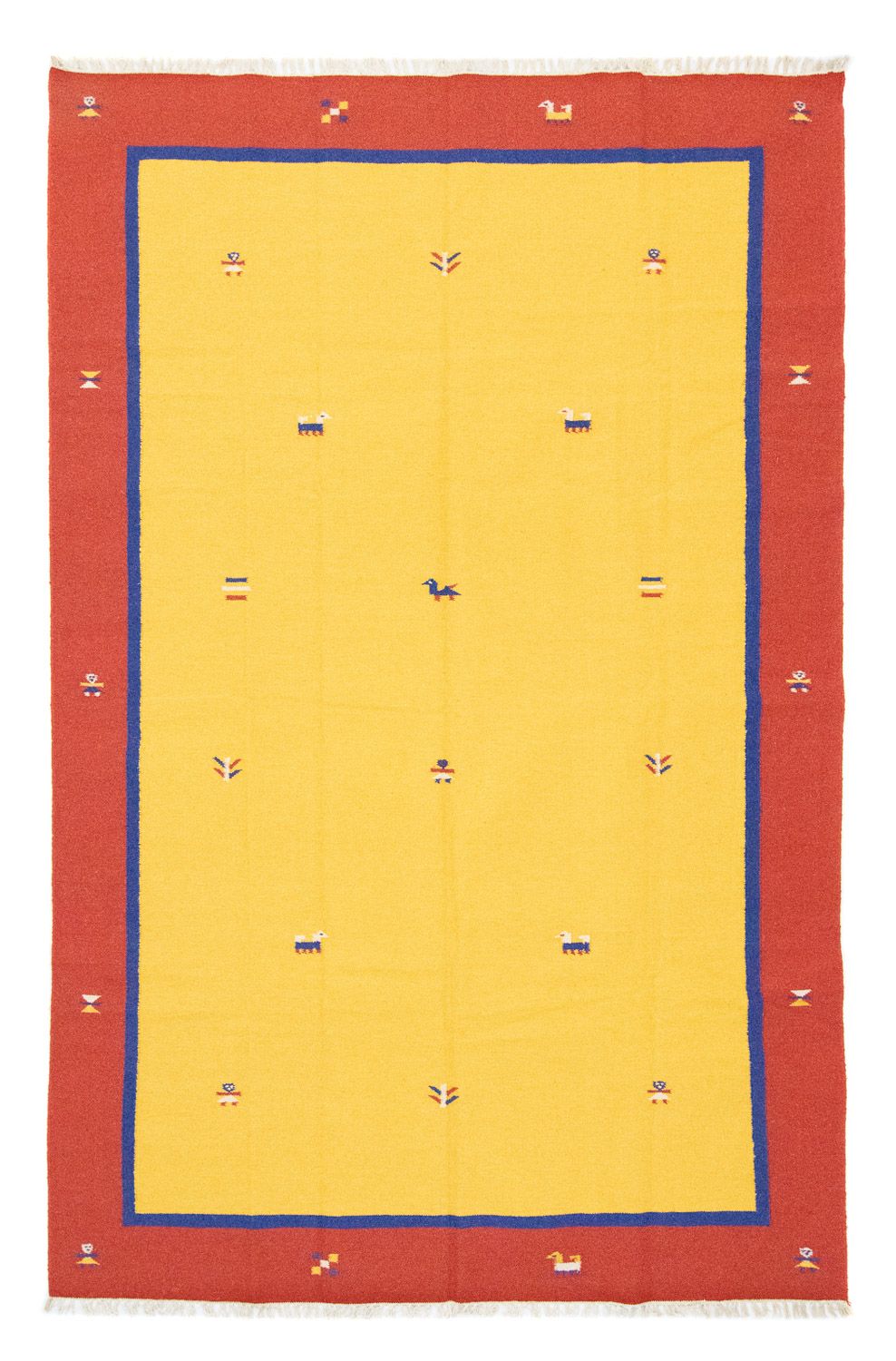 Kelim Teppich - Trendy 300 x 200 cm - gelb