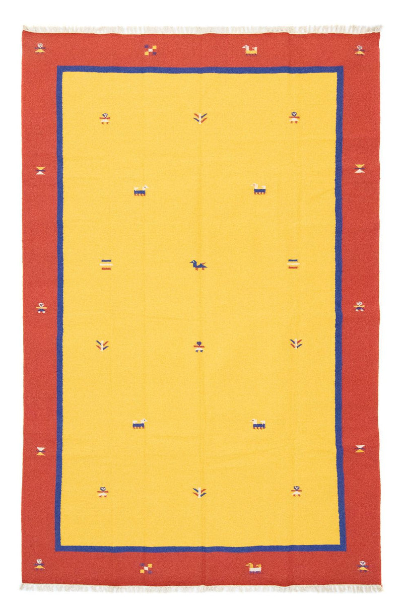 Kelim Teppich - Trendy 300 x 200 cm - gelb