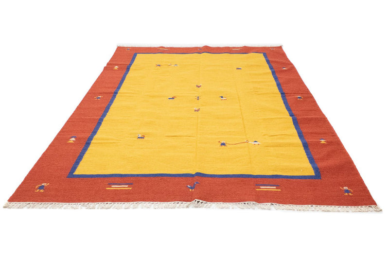 Kelim Teppich - Trendy 300 x 200 cm - gelb