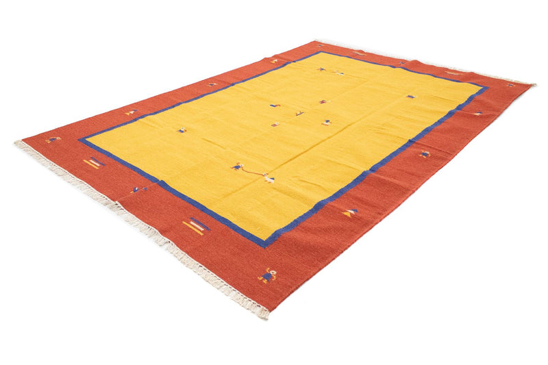 Kelim Teppich - Trendy 300 x 200 cm - gelb