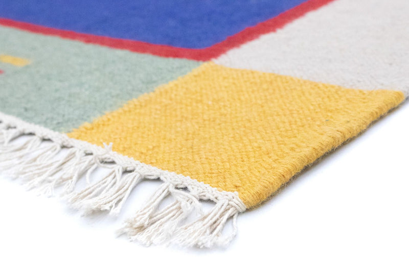 Kelim Teppich - Trendy 180 x 120 cm - blau
