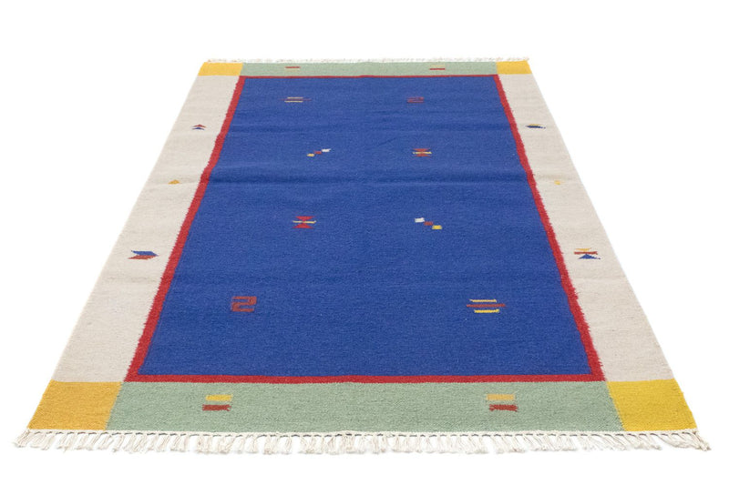 Kelim Teppich - Trendy 180 x 120 cm - blau