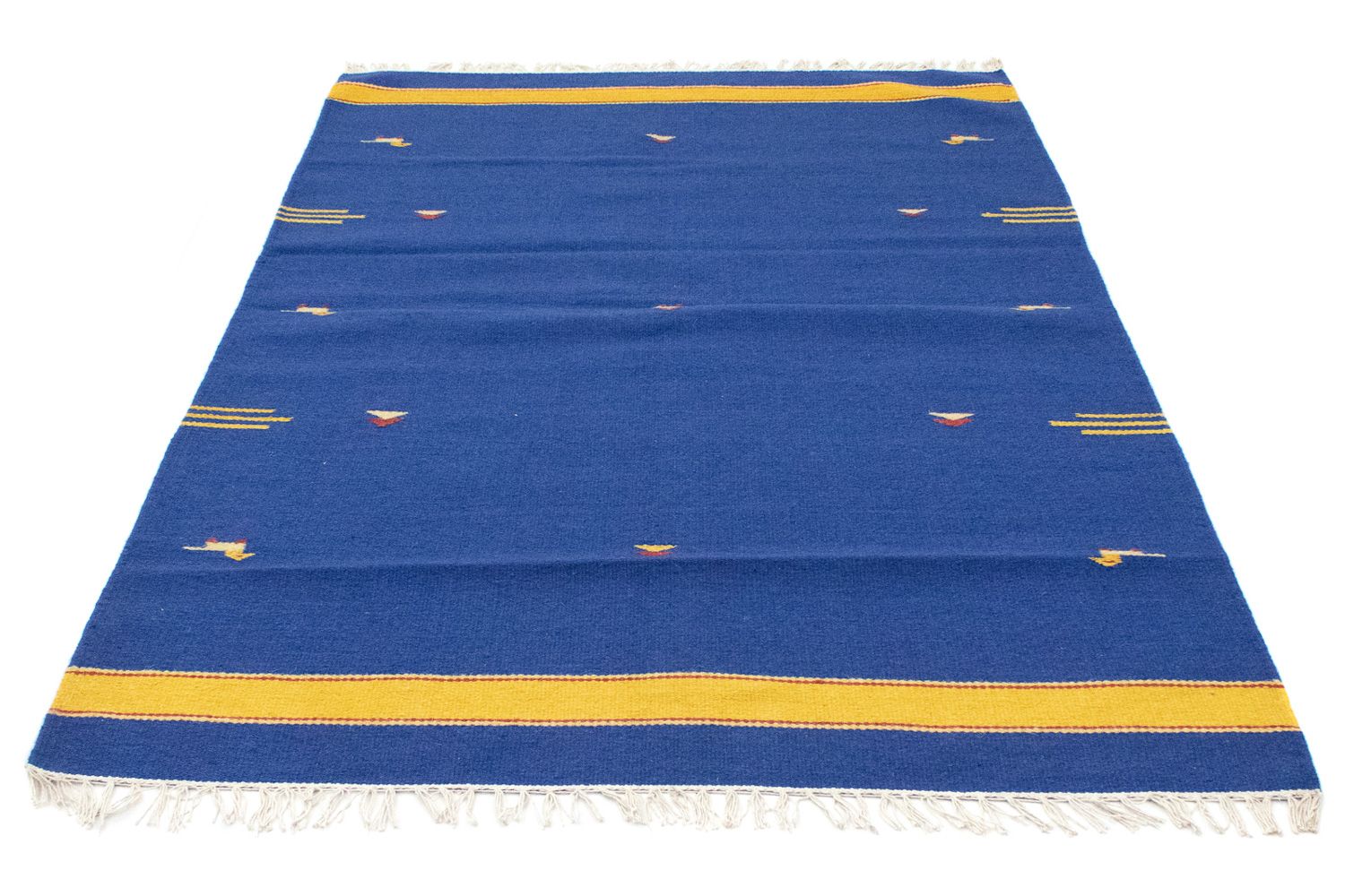 Kelim Teppich - Trendy 180 x 120 cm - blau