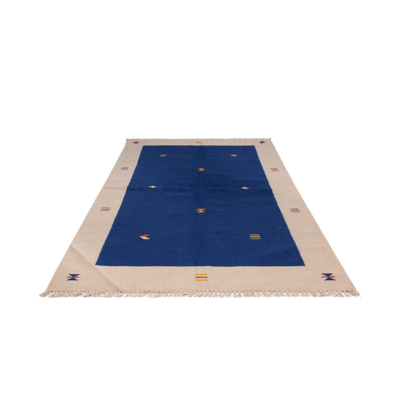 Kelim Teppich - Trendy 240 x 170 cm - dunkelblau