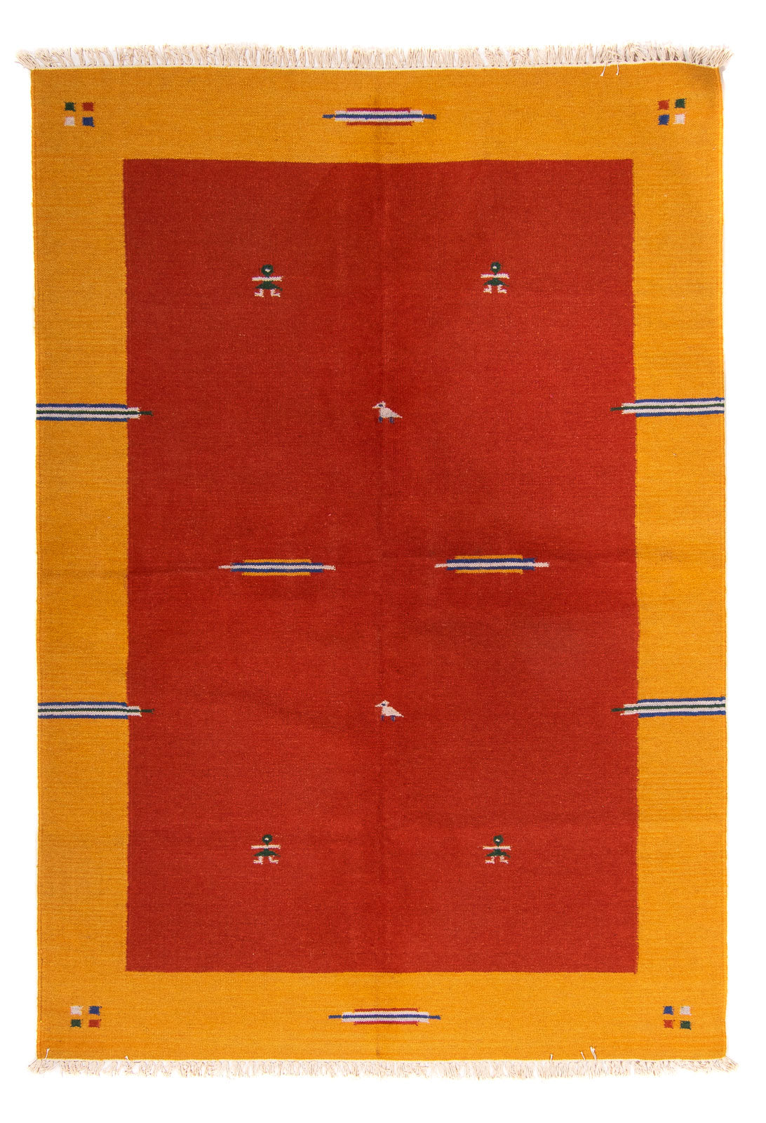 Kelim Teppich - Trendy 240 x 170 cm - dunkelrot