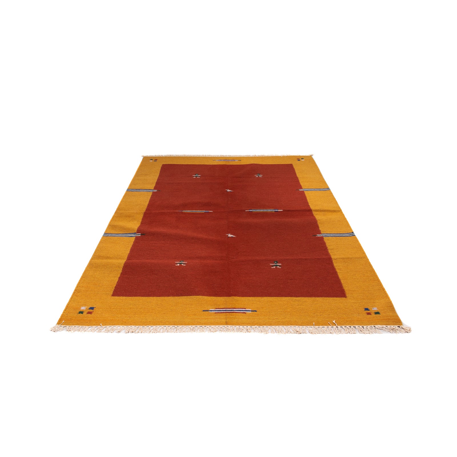 Kelim Teppich - Trendy 240 x 170 cm - dunkelrot