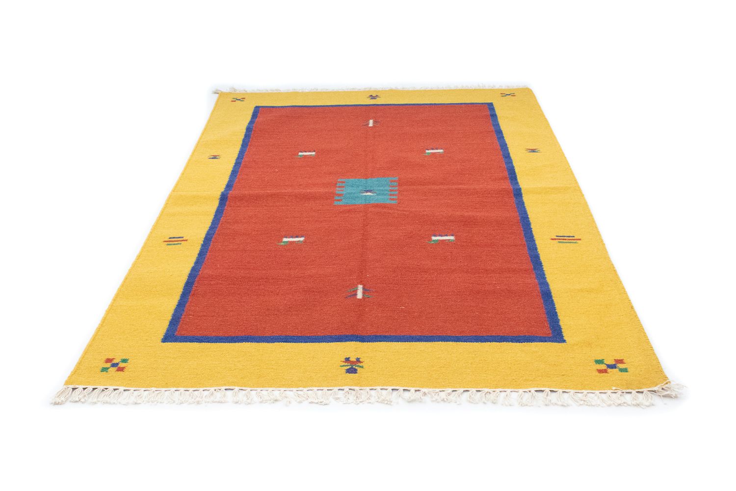 Kelim Teppich - Trendy 200 x 140 cm - rot