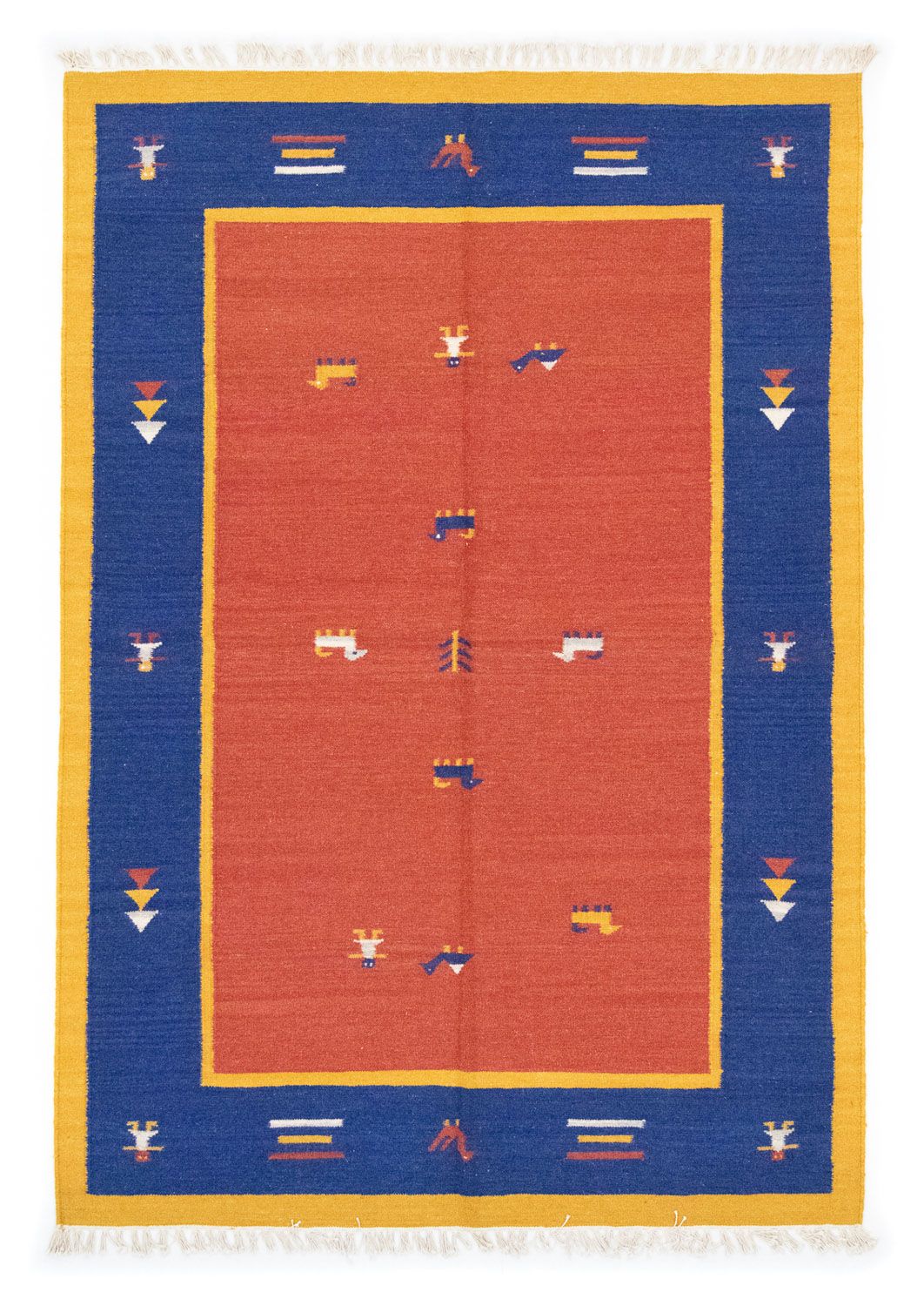 Kelim Teppich - Trendy 200 x 140 cm - orange