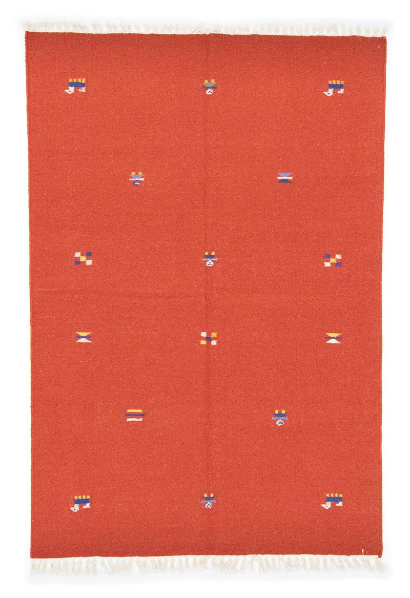 Kelim Teppich - Trendy 200 x 140 cm - orange