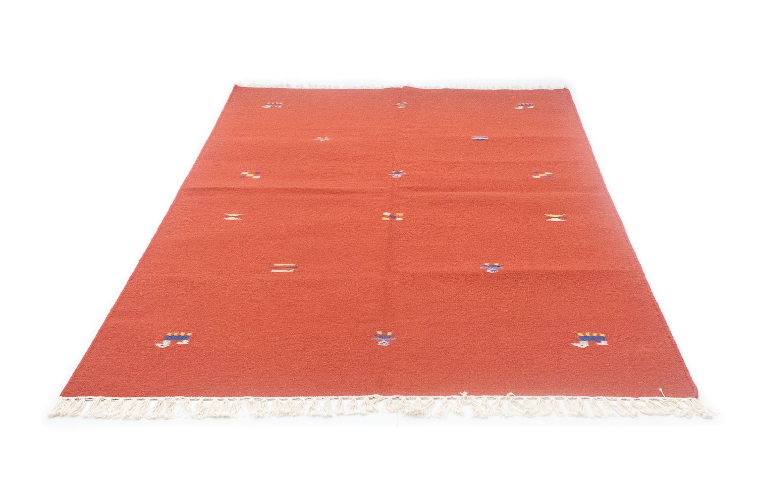 Kelim Teppich - Trendy 200 x 140 cm - orange