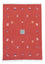 Kelim Teppich - Trendy 200 x 140 cm - rot