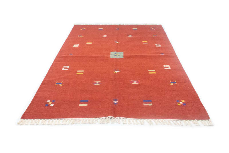 Kelim Teppich - Trendy 200 x 140 cm - rot