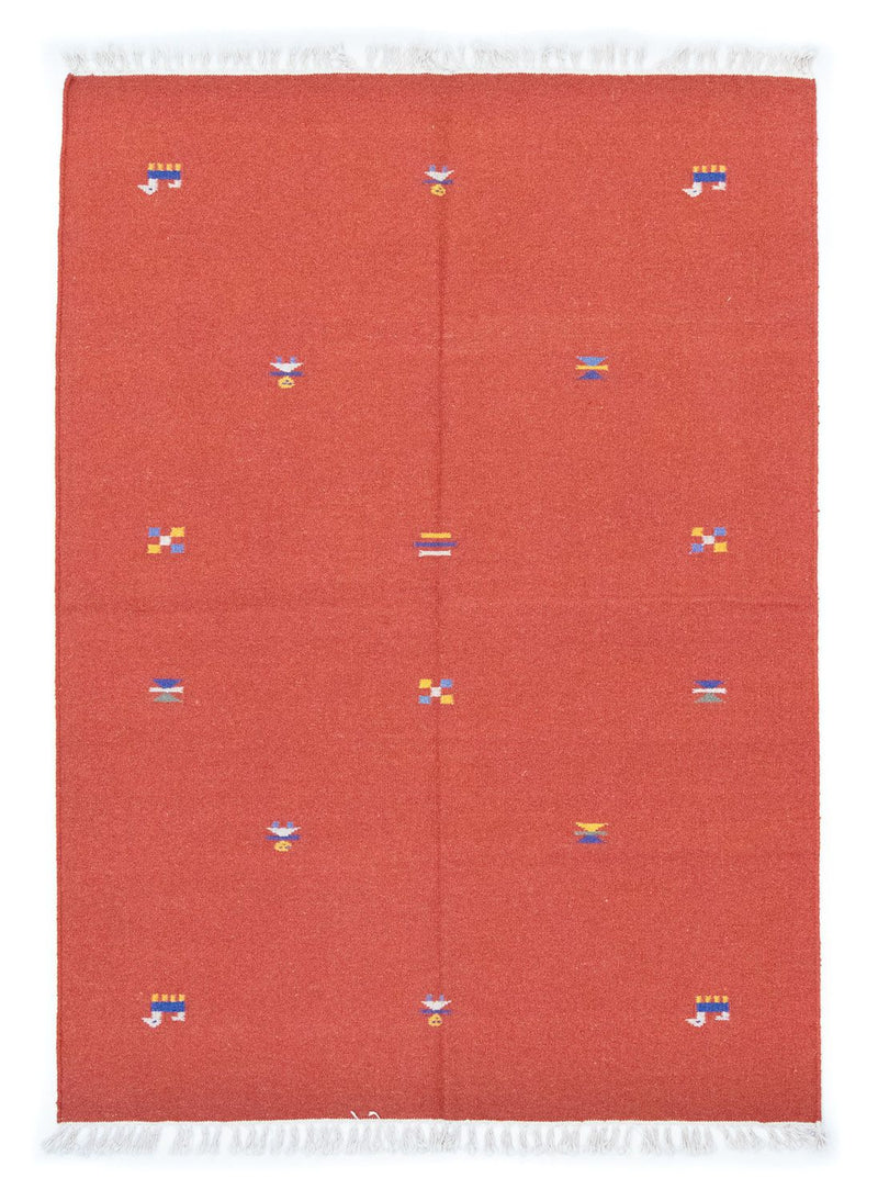 Kelim Teppich - Trendy 200 x 140 cm - orange