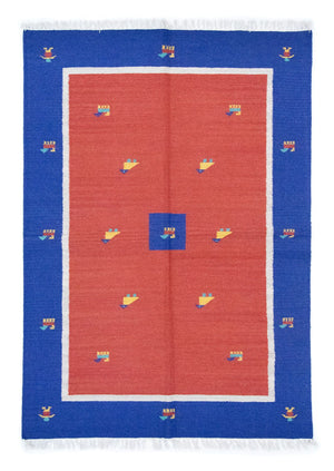 Kelim Teppich - Trendy 200 x 140 cm - rot