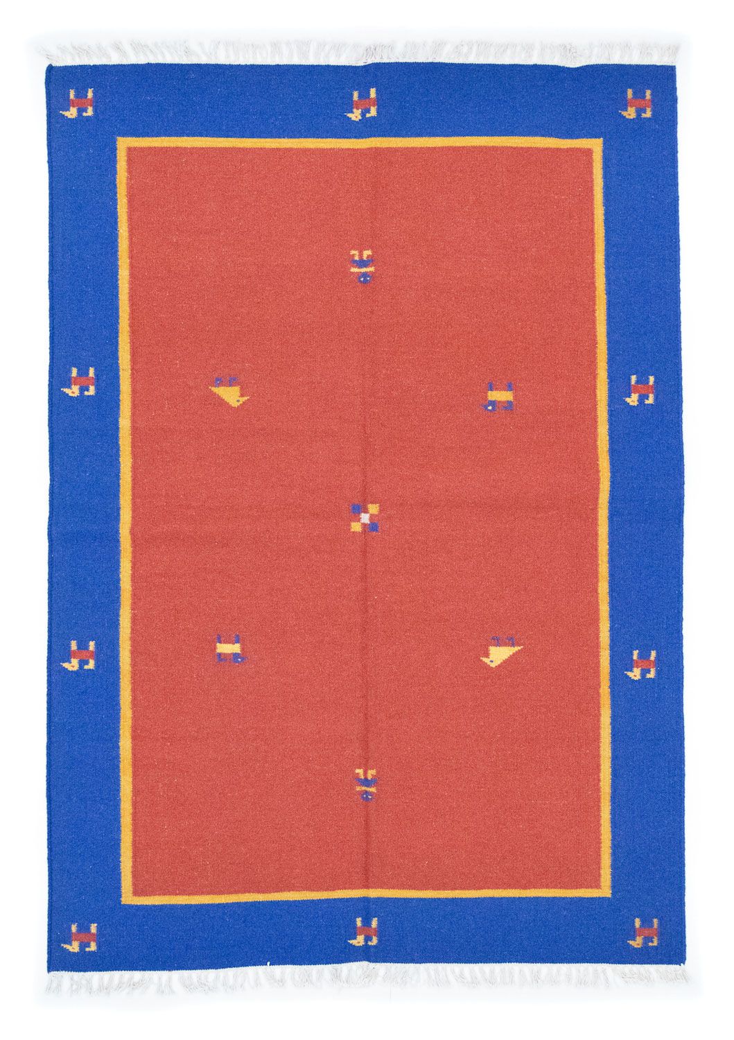 Kelim Teppich - Trendy 200 x 140 cm - rot