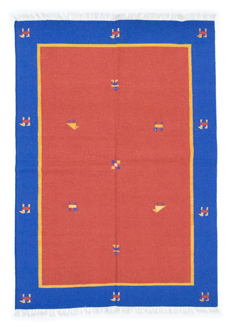 Kelim Teppich - Trendy 200 x 140 cm - rot